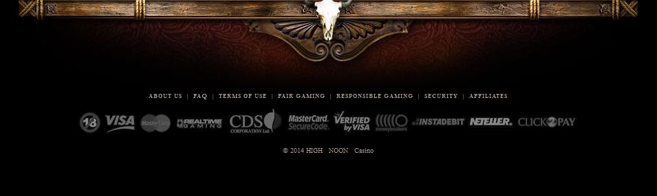 High Noon Casino - US Players Accepted! High Noon Casino - US Players Accepted!